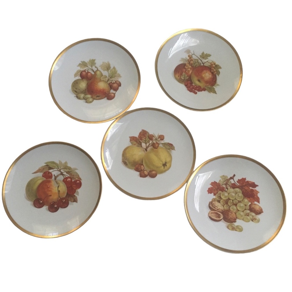 5 pc set vintage German Autumn/Fall “harvest” plates